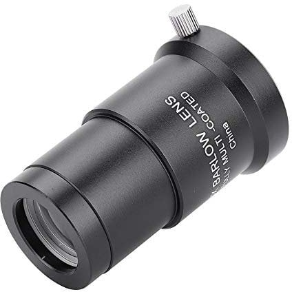 Diyeeni Barlow Lens 3x 1.25 Inch Zoom Eyepiece With Optical Lenses, To Observe The Heavenly Body, Telescope Accessories