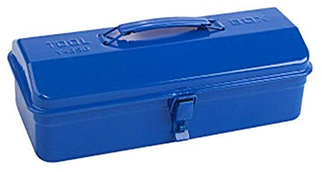 Metal Hierro Almacenamiento estilo antiguo - Caja de Herramientas Pequeño - granero de metal Caja de Herramientas - Reparación de hardware de coches Herramienta Caja de almacenamiento,35×18×10CM
