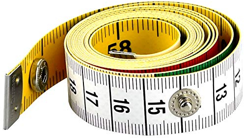 AFASOES Measuring Tape Soft Tape Measure Dual Sided Body Measuring Ruler Sewing Cloth Tailor Tape Fabric Tape Measure Dressmaking for Family Measure Chest/Waist Circumference, 60inch/150cm