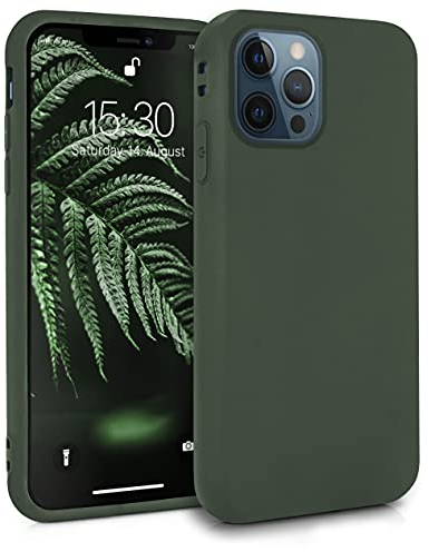 MyGadget Cover per iPhone 12 Pro Max - Custodia Protettiva in Silicone Morbido Case TPU Flessibile - Protezione Antiurto & Antigraffio Verde Oliva