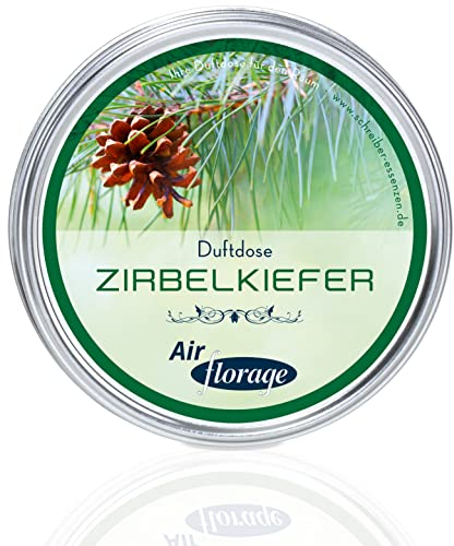 Florage Raumduft ZIRBELKIEFER Duftdose Duftöl Duftgel Aroma Lufterfrischer - Schonende Alternative zu Duftkerzen und Diffusoren