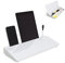 Garood Schreibtisch-Whiteboard mit Stauraum, Whiteboard, trocken abwischbare Tafel, Schreibtischtafel, Glas, Schreibtisch-Whiteboard mit Ständer, Heimbüro, Schreibtisch-Organizer, Telefonhalter, 40 x