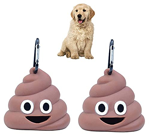 2 Stück Hundekot Taschen Spender, Pet Dog Waste Bag Dispenser, Hundekot Pickup Taschen Spender, Taschen Spender, Kotbeutelspender mit Karabiner, für Haustiere Einfach Der Hundeleine zu Befestigen
