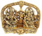 Wonder Care-Ganesha Lakshmi Goldene Statue_Dekorationen_Puja-Anbetung, Ganesha Lakshmi-Figuren, Idol des Reichtums_Prosperity_Sacred Home Decoration_Gansh_Laxmi_Lrg_FBA
