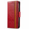 Wuzixi Hülle für Sharp Aquos R6. [Kartenfach] PU Leder Flip Wallet, mit Standfunktion, Schutzhülle handyhüllen für Sharp Aquos R6.(Rot)