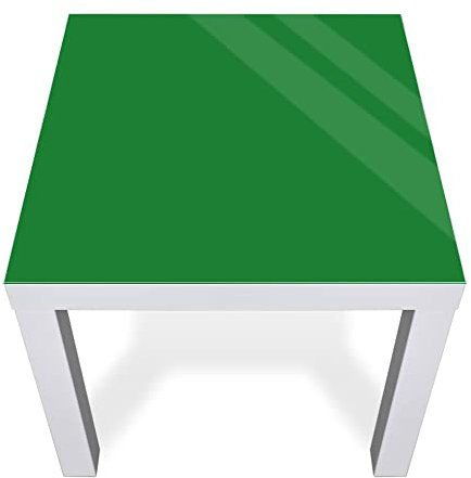 banjado® Glasplatte mit Farbe Grün für Tisch 55 x 55 cm/Tischplatte aus Sicherheitsglas kompatibel mit IKEA Tisch Lack/Tischplatte Glas für Beistelltisch, Couchtisch/Tisch Platte