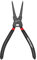 WISEUP Pinze per anelli di sicurezza, pinze ad anello tagliente esterne diritte 170mm, antiruggine pinza seeger, acciaio al carbonio di grado industriale, adatto per manutenzione meccanica