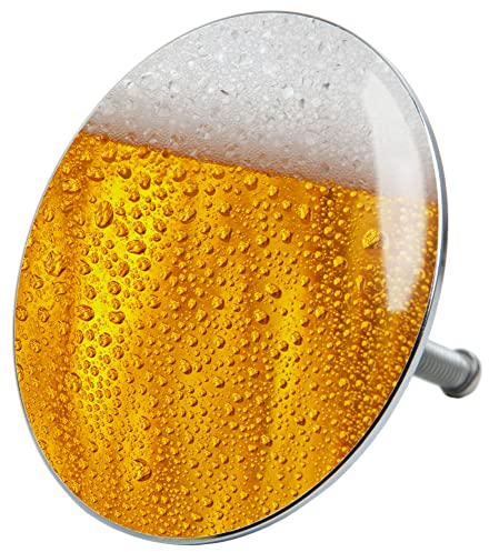 Sanilo Badewannenstöpsel, viele schöne Stöpsel für die Badewanne zur Auswahl, universal mit Motiv (Bier)
