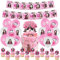 Geburtstagsdeko 45 Pcs,Geburtstag Luftballons,Cake Topper,Kuchendeko,Geburtstag Banner,Thema Party Dekoration,für Kindergeburtstag