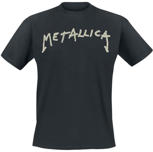 Rock Off Metallica 'Wuz Here' (Black) T-Shirt (Large)