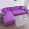 YOPOIY 2St Strecken Ecksofa Couchbezüg, Wasserfeste Sofabezug L Form, Antirutsch Sofa Abdeckung für Anbausofa-Violett-3-Sitzer + 4-Sitzer