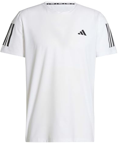 adidas Men's Own The Run Tee, White, L