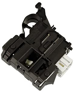 JCSPARES® - ElettroSerratura Interruttore Blocca Porta 3 Contatti per Sportello Oblò Lavatrice Compatibile con WhirlPool Compatibile con Ariston Compatibile con Hotpoint