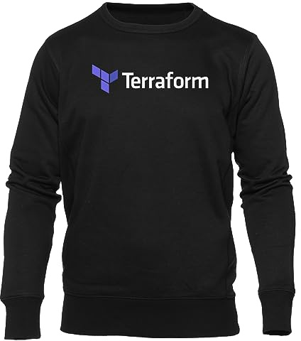 GUNMANTOR Dark Terraform Software Developer Black Sweater Men Women Unisex Long Sleeve Round Neck Jumper Black Unisex, Nero, L