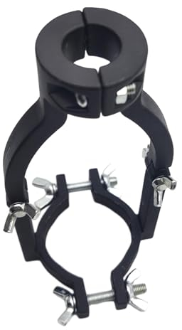 perfk Vierkantloch-Bohreradapter mit Fester Halterung für Klemmdurchmesser 38 MM bis 55MM für Tischbohrmaschine Oder Handbohrmaschine, Einfache Installation und Demontage,Schwarz