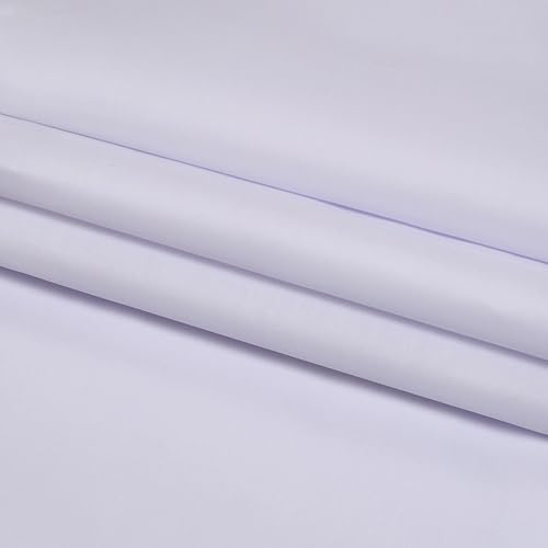 Plain White Fabric 100% Cotton for Arts & Crafts, Dressmaking, Quilting, Sewing, Bedding, Pillowcases, Bunting - 150 CM Extra Wide by DHS (1 Metre)…
