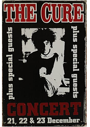 The Cure blechschild - metallschild - metall poster - retro schilder - blech - wanddekoration - vintage schild - metal sign - dekoschild - mancave - männerhöhle