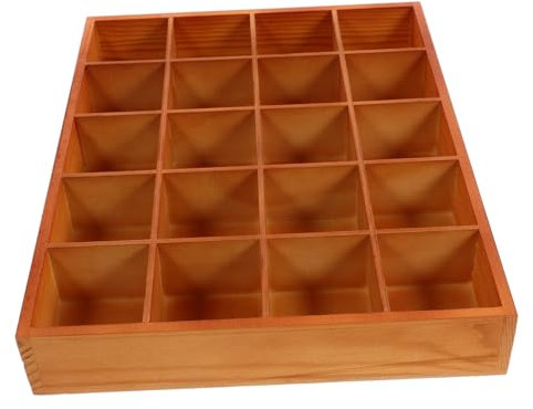 Hohopeti Holzbox Mit Fächern Für Schmuck Organizer Display Box Aus Holz Für Kommode Badezimmer Schlüsselablage Schmuckschale Schmuckhalter Ringschalenteller Schmucktablett Schmuckdisplaytab