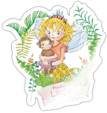 Spreadshirt Prinzessin Lillifee Lilli Mit AFFE Sticker Aufkleber