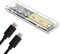 GERUI M.2 NVMe PCIe SSD Gehäuse Adapter[Werkzeugfrei][Aluminium], NVMe zu USB C 3.2 Gen 2 10Gbps NVMe PCIe Externes Gehäuse, Unterstützt M-Key/B+M Key, für 2230/2242/2260/2280 SSD