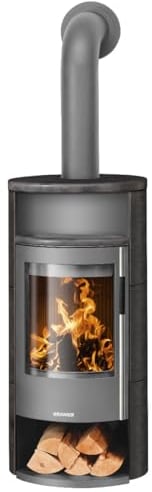 Oranier | Kaminofen | Polar Neo 6 | 6,5 kW | Gussgrau, Keramik Namib