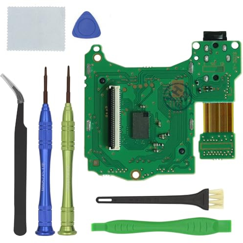 HYNNIO Replacement Game Card Slot Compatible with Nintendo Switch, Replacement Game Card Cartridge Reader Slot with Headphones Jack Plug Port Repair Part for Nintendo Switch