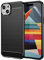 owlhold Cover per iPhone 15 Plus, Custodia Spazzolata e Fibra di Carbonio Morbido Silicone TPU Slim Fit Case, Antiurto, Antigraffio, Antiscivolo, Protezione Grado Militare, Nero