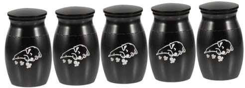YARNOW 5 Stück Haustierurne Kleine Urne Für Asche Miniatur Dekoration Mini Urne Haustier Gedenkurne Andenkenurne Für Hundeasche Kleine Urnen Für Asche Winzige Urne Für Hundeurne