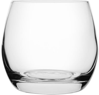 Olympia Rounded Rocks Tumblers 330ml (6 Pack) - Short Drinking Glasses for Water, Soda, Juice FT572