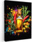 MuchoWow© Impression sur Toile Photo Peinture 30x40 cm Tableau Decoration Murale Chambre Salon Maison Deco Cuisine Huile d'olive - Graffiti - Poivre - Olives - Moderne
