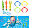KARELLS Aros Sumergibles con Forma de pez para Jugar en la Piscina, Anillos de Buceo Coloridos para Juguetes, Juguetes Subacuáticos para Niños, para Niños, Natación y Buceo de Verano