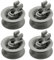 MospdyGear 4 Pcs 611666 Dishwasher Upper Basket Wheel, Dishwasher Racks Practical Dishwasher Lower Basket Wheels, Replacement for Siemens Replacement for Bosch