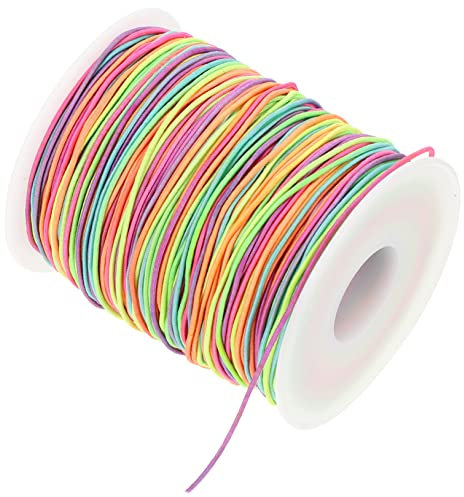 Didiseaon 1 rotolo Corda Elastico per Creazione Gioielli Filo per Bracciali e Collane Fai da Te Metri Facile da Usare e Conservare