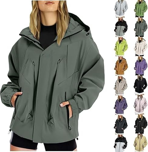 Generisch Regenjacke Damen Leicht Softshelljacke Fahrrad Regenjacke Atmungsaktiv Fahrradjacke Wasserdicht Atmungsaktiv übergangsjacke Softshelljacke Elegant Regenmantel Funktionsjacke Mit Kapuze
