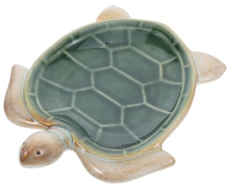 LALADEFIEE Plateau de Rangement Tortue Compact et Multifonctionnel pour Clés Bijoux et Bonbons Décoratif Original Forme de Tortue Petite Coupelle Décorative