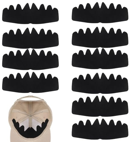 10 STK Baseballkappen Einsätze Former Wiederverwendbar Flexibel Felt Hut Verkleinerung Baseball Cap Shaper Inserts Waschbar Und Nicht Klebend Hutverkleinerer Hat Sweat Liner Alle Arten Von Sportkappen