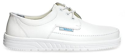 ABEBA 2600-47 Berufsschuh AIR CUSHION - Halbschuh - Genarbtes Leder - Antistatisch - Größe: 47 - Farbe: Weiß