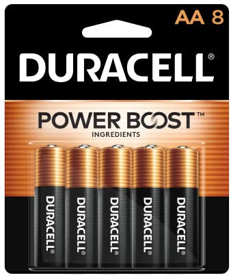 Duracell Coppertop AA Battery, 1.5 Volt, 8 ct