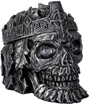 PTC Aschenbecher Greenman Totenkopf Königskrone Keltisch Harz Grün