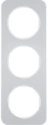 Marco 3E, R.1, aluminio/blanco, brillo