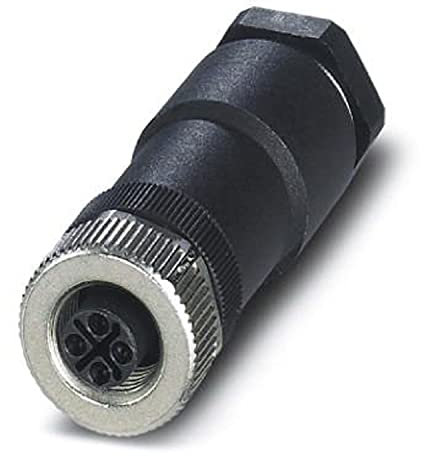 PHOENIX CONTACT SACC-M12FSS-3PECON-PG11-M Power Connector, Power, 4 Pin, Socket Straight M12, Coding S, Screw Connection, Nickel Plated, Cable Gland Pg11