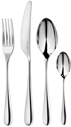 Robert Welch Arden Bright, 24 Piece Cutlery Set for 6 People. Made from Stainless Steel. Dishwasher Safe.