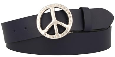 Cintura M Damen Gürtel Peace, Gr. 85 cm, Blau (marine-asi 3)