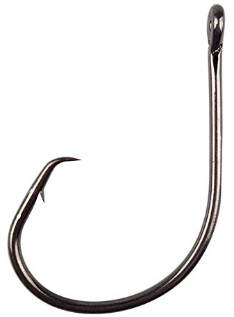 Circle Hooks Saltwater Inline Fishing Hooks 100pcs Ultra Point High Carbon Steel Fish Hook Extra Strong Sharp Straight Eye Octopus Circle Fishing Hooks