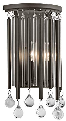 Elstead Lighting Wall Light, Espresso/Chrome