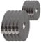 1m Gray Pack of 10 Cat.6 Flat Network Cable - Ultra Flat Cat.6 Patch Cable 1000 Mbit/s Gigabit LAN (RJ45) Slim Micro