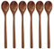 Cucharas de madera, 6 cucharas de sopa de madera de 9 pulgadas para comer, mezclar, agitar, cuchara de mango largo con utensilios de cocina de estilo japonés, cuchara de mesa ecológica ADLORYEA