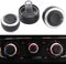 PolarLander 3pcs Bouton de Commande de climatisation de Bouton de climatisation pour V/W Jetta MK6 Bora Golf 5 Touran Passta B6 B7 Skoda Octavia