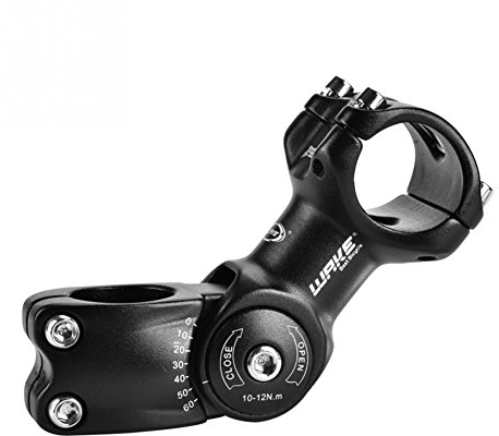 CYSKY Fahrrad Vorbau Verstellbarer 31,8 90mm/110mm/130mm 0-60 ° Grad Aluminiumlegierung MTB Vorbau Lenker Vorbau für Mountainbike, Rennrad, MTB, BMX, Radfahren (90mm)