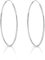 DTPsilver® 925 Sterling Silber Creolen Ohrringe - Klein/Mittelgroße/Groß - Dicke 1.2 mm - Durchmesser: 60 mm